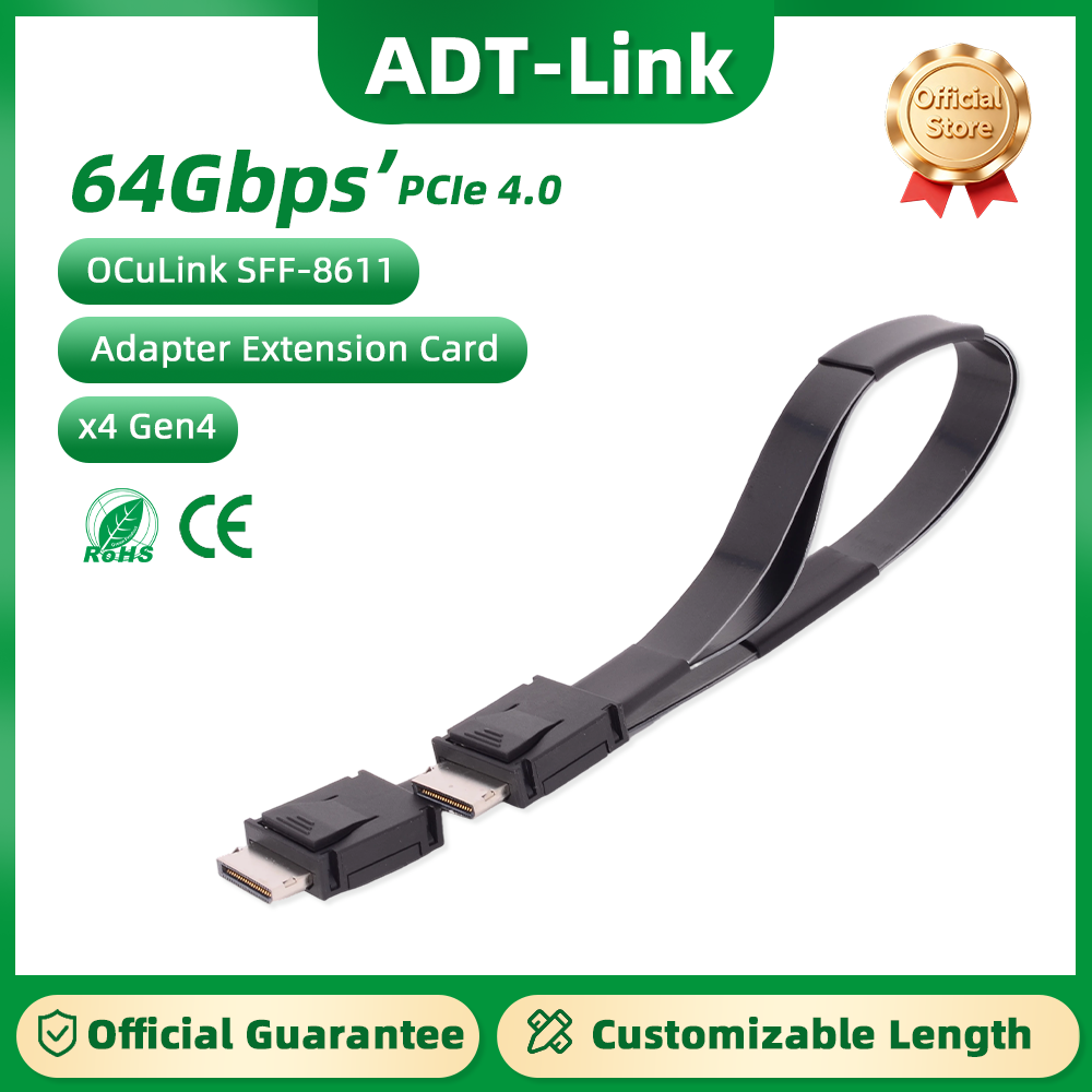 External Gpu Dock Pcie 4.0 Oculink - Kabel przedłużający ADT-Link PCI-E 4.0 X4