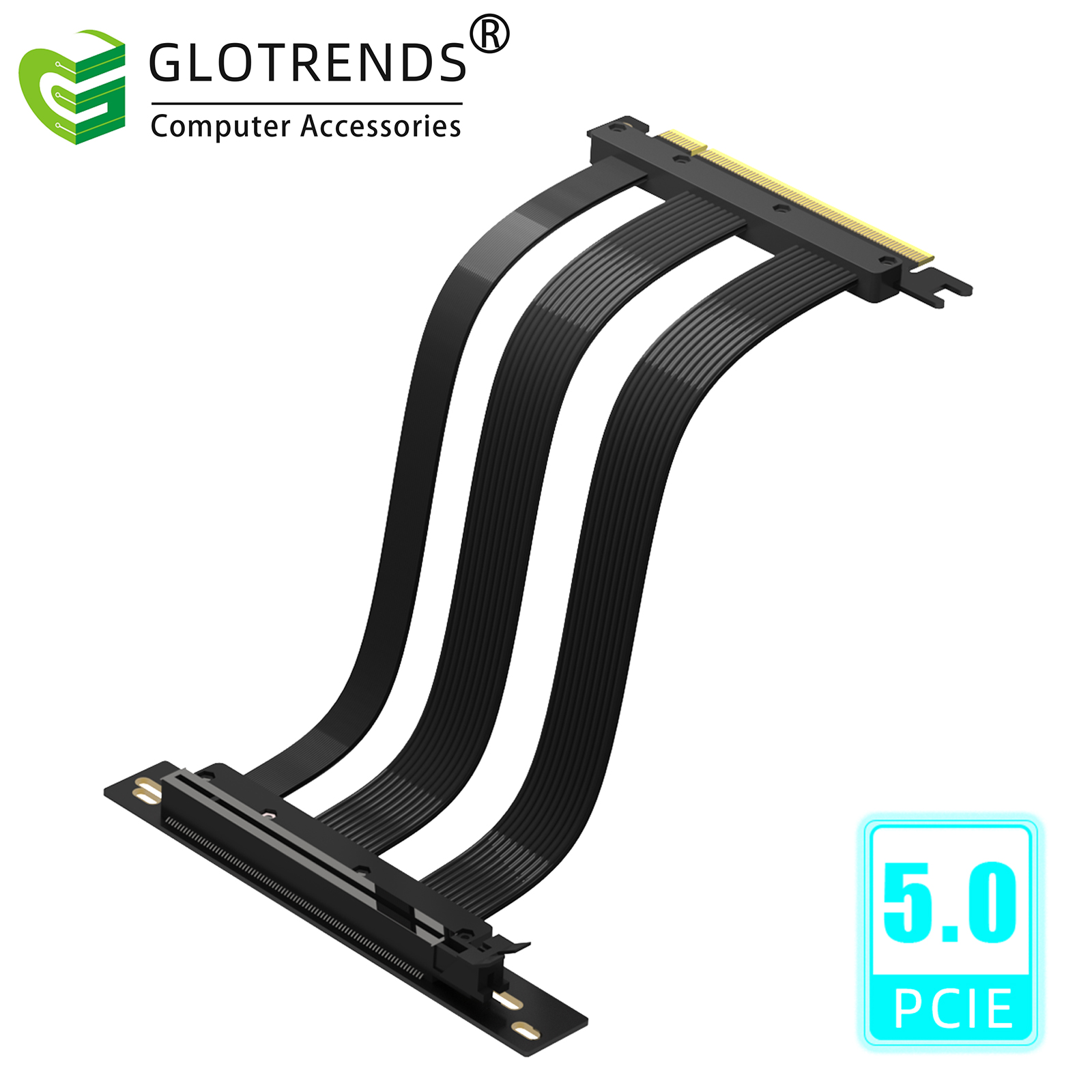 Pcie 4.0 X16 Riser Cable 90 Degree - Kabel PCIE 5.0 Riser, kompatybilny z