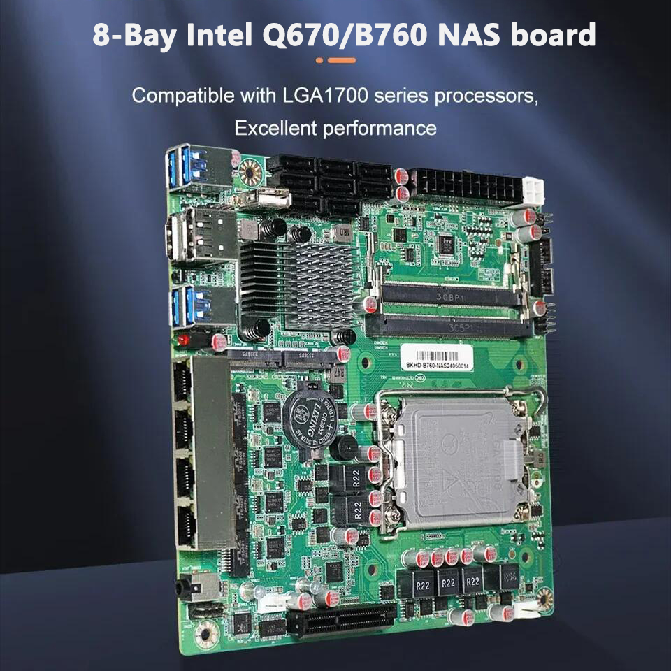 Lga 1700 Ddr5 Itx Motherboard - Płyta główna Topton Q670 B760 8-Bay