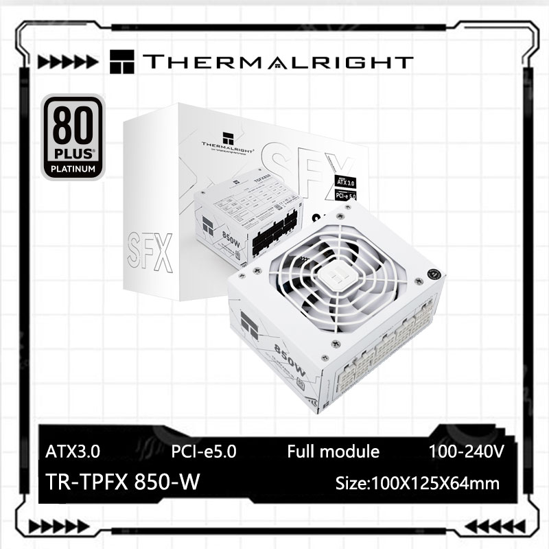 Sfx Power Supply 850W Gold - Thermalright TR-TPFX850 Biały SFX pełny moduł