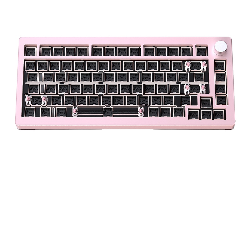 Zestaw klawiatury mechanicznej – Mechanical Keyboard Barebone Aluminum Gasket 75 recenzja i cena