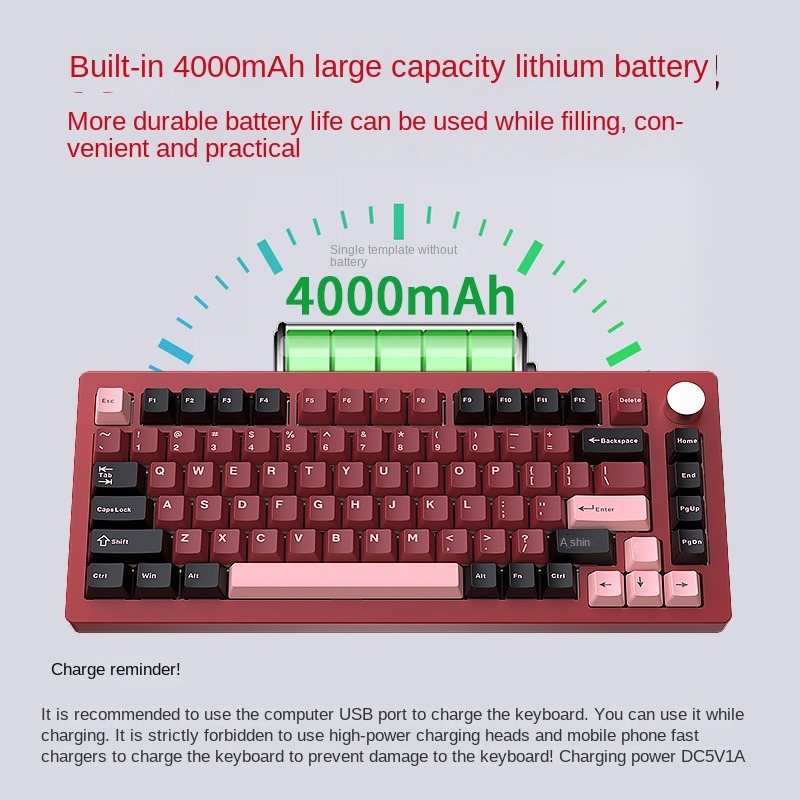 Zestaw klawiatury mechanicznej – Mechanical Keyboard Barebone Aluminum Gasket 75 recenzja i cena