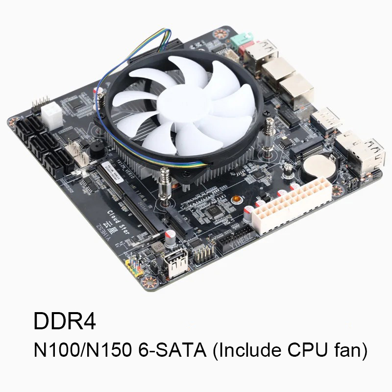 Płyta główna NAS 6-Bay N100/N1 – Nas Motherboard N100 6 Sata recenzja i cena