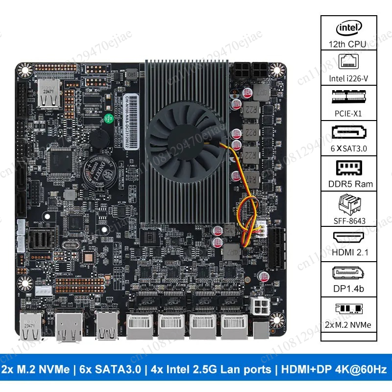 Płyta główna N100 Mini ITX NAS – Nas Motherboard N100 6 Sata recenzja i cena