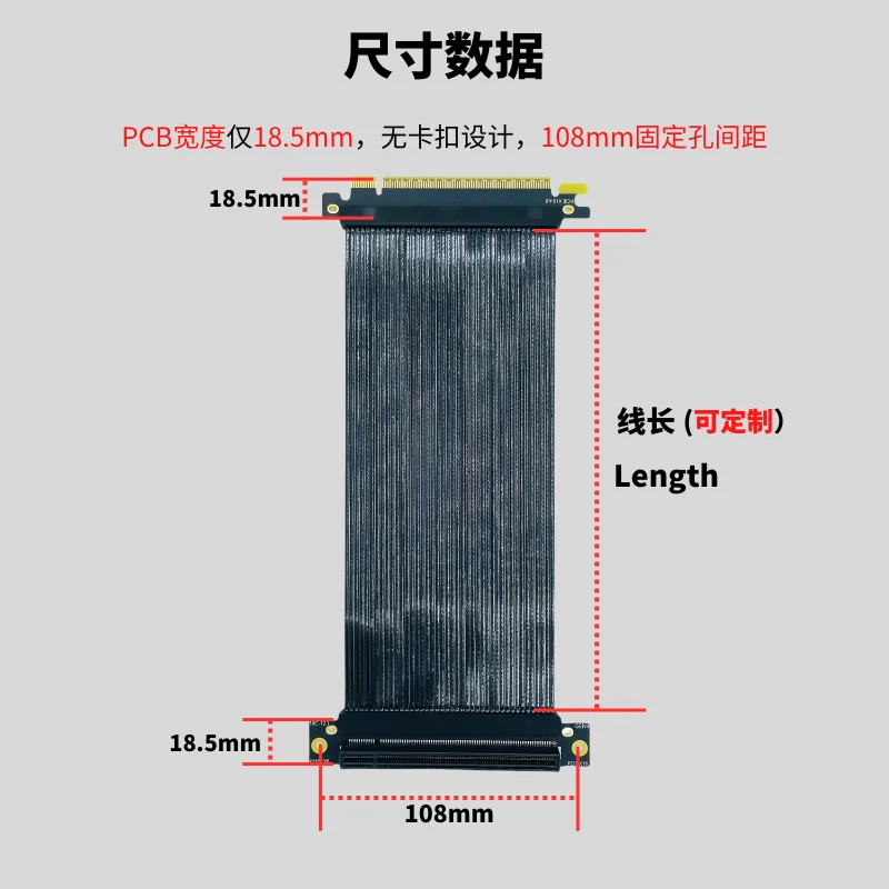 Kabel przedłużający karty graf – Pcie 4.0 X16 Riser Cable 90 Degree recenzja i cena