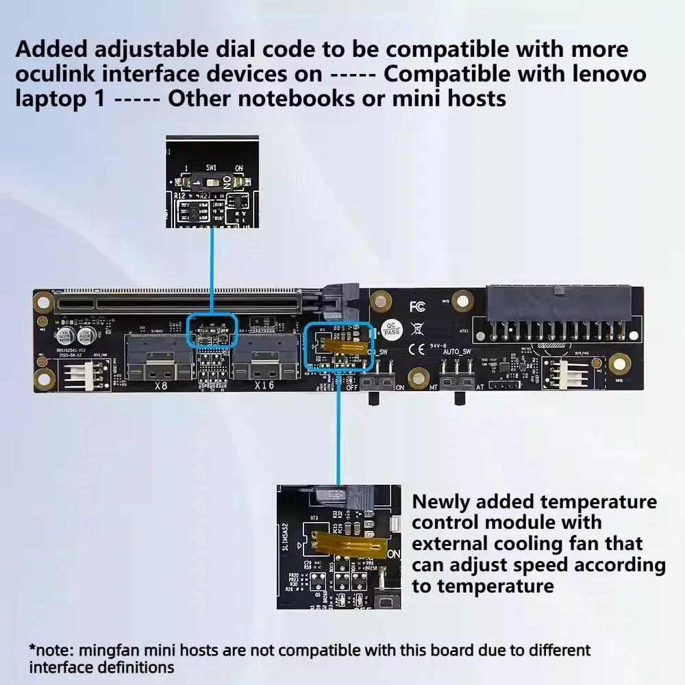 Podwójny uchwyt dokujący Dual  – External Gpu Dock Pcie 4.0 Oculink recenzja i cena