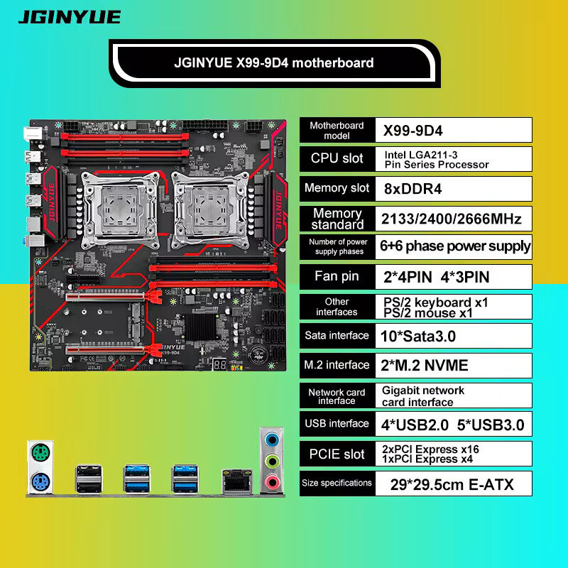 Płyta główna X99 Dual CPU LGA  – X99 Dual Cpu Motherboard Combo recenzja i cena